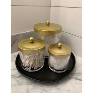 Premium Quality Apothecary Jars - Clear Plastic Jars with Rust Proof